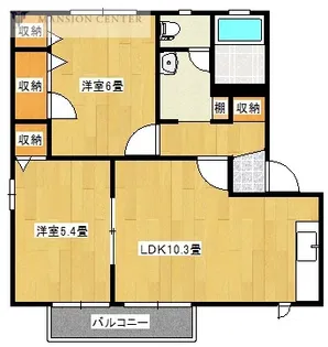 クレセールII【1階】の間取り