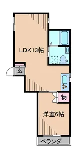 第2加藤ハイツ【2階】の間取り