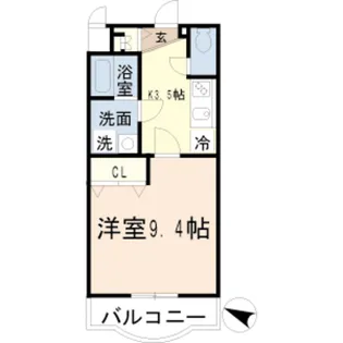 キャメロット【3階】の間取り