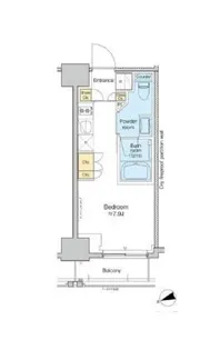 プラウドフラット虎ノ門【3階】の間取り
