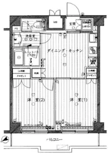 ルーブル品川南大井【5階】の間取り