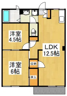 パークハウスもりた【2階】の間取り