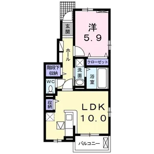 マーレ・インテルノV【1階】の間取り