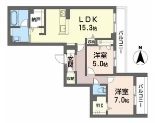 ピアヌーラ山根町【3階】の間取り