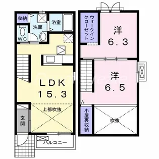 フルーリエ【1階】の間取り