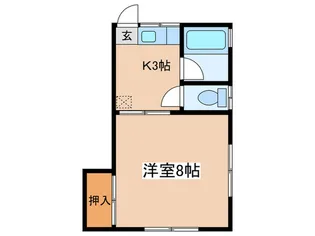 平成ハイツ9号棟【2階】の間取り