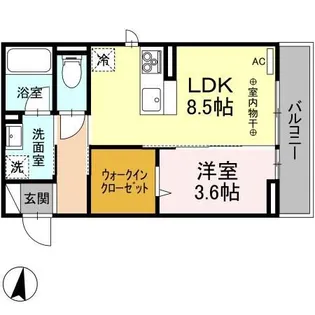 フォルトゥーナ【2階】の間取り