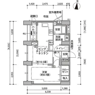 東雲キャナルコートCODAN14号棟【12階】の間取り