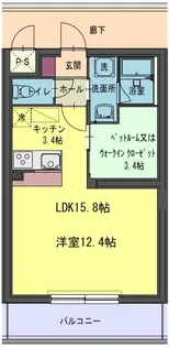 コルトーナ壱番館【1階】の間取り