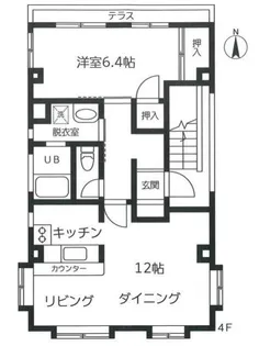 中ビル【4階】の間取り