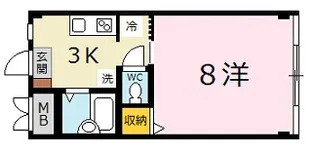 山本ビル【3階】の間取り