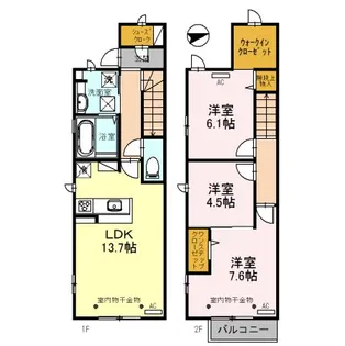 D.Proud(ディ.プラウド)の間取り