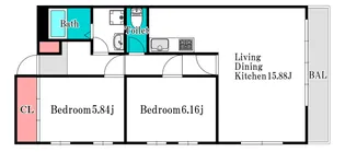 ウイビル【3階】の間取り