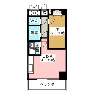 サンマール金山南【5階】の間取り