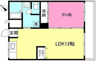 柿生サンハイツII【2階】の間取り