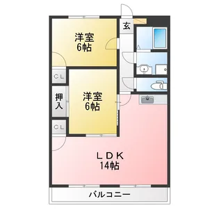 ガーデンシティ三河安城【1階】の間取り