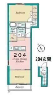 ロワジール西ヶ原【2階】の間取り