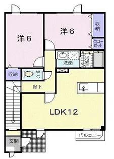 ニュークレストール昭栄【2階】の間取り