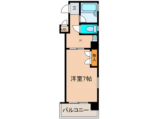 スクエア橘【4階】の間取り