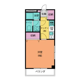 シャトーくらち【1階】の間取り
