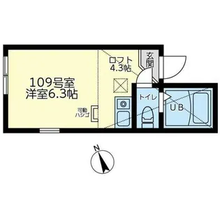 ユナイト宮崎台マイ・フェア・レディ【1階】の間取り