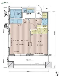 ダイナシティ新宿若松町【8階】の間取り