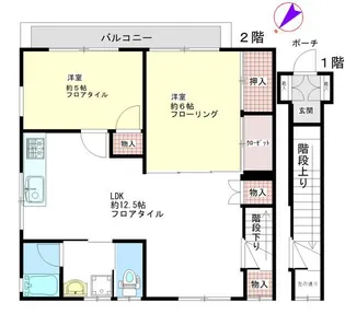 アニス八子【2階】の間取り