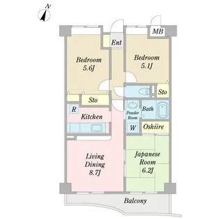 アスティール【4階】の間取り