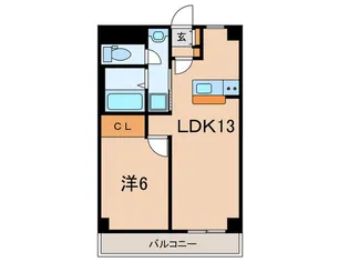 タウンコート子母口【2階】の間取り