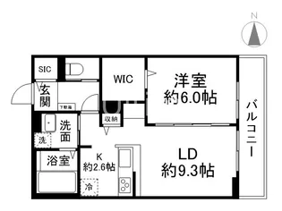 FELICE 七本松【3階】の間取り