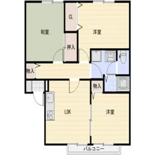 ソレイユ東保【2階】の間取り