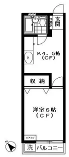 コーポ三栄【2階】の間取り