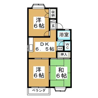 メゾンサンセール【2階】の間取り