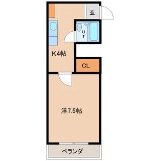 VILLA麻里布【3階】の間取り
