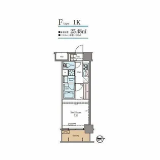 ラグゼナ秋葉原【10階】の間取り