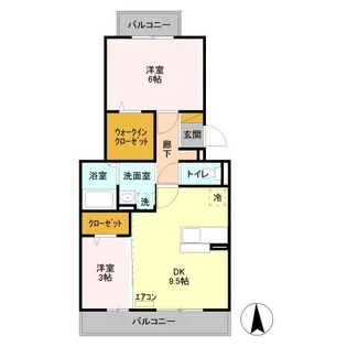 アンクレージュ【2階】の間取り