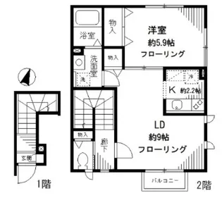 DIMORA YOYOGI【2階】の間取り