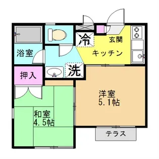 スターハイツ【1階】の間取り