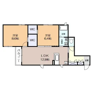 グラシュー湘南II【3階】の間取り