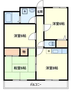 グランデージ丸太【4階】の間取り