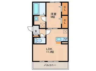 SPARSA【1階】の間取り