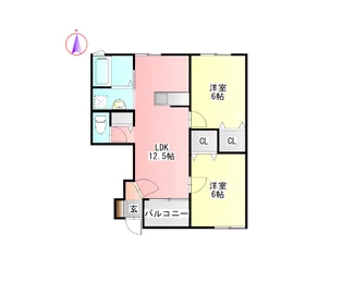 ドリームフォレスト北島【1階】の間取り