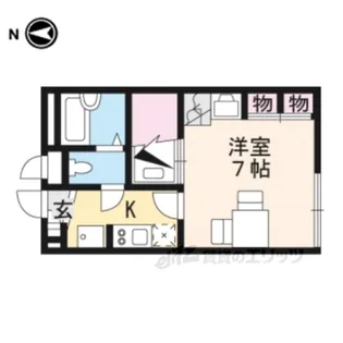 レオパレス白糸橋【1階】の間取り