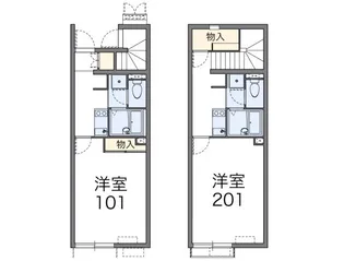レオネクスト白仙【2階】の間取り