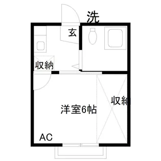 第一パークハイツ【1階】の間取り