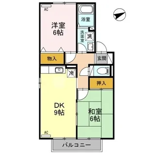 ウォーター・シールド【2階】の間取り