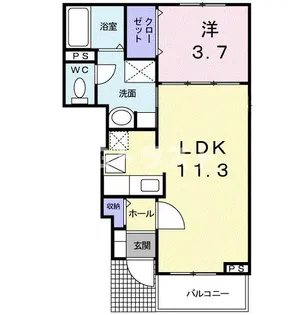 レジェンドX【1階】の間取り