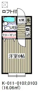 カーサブランカ浦安【1階】の間取り