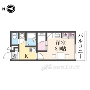 レオパレスLaVista【3階】の間取り