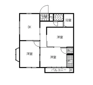 椚田東マンション【1階】の間取り
